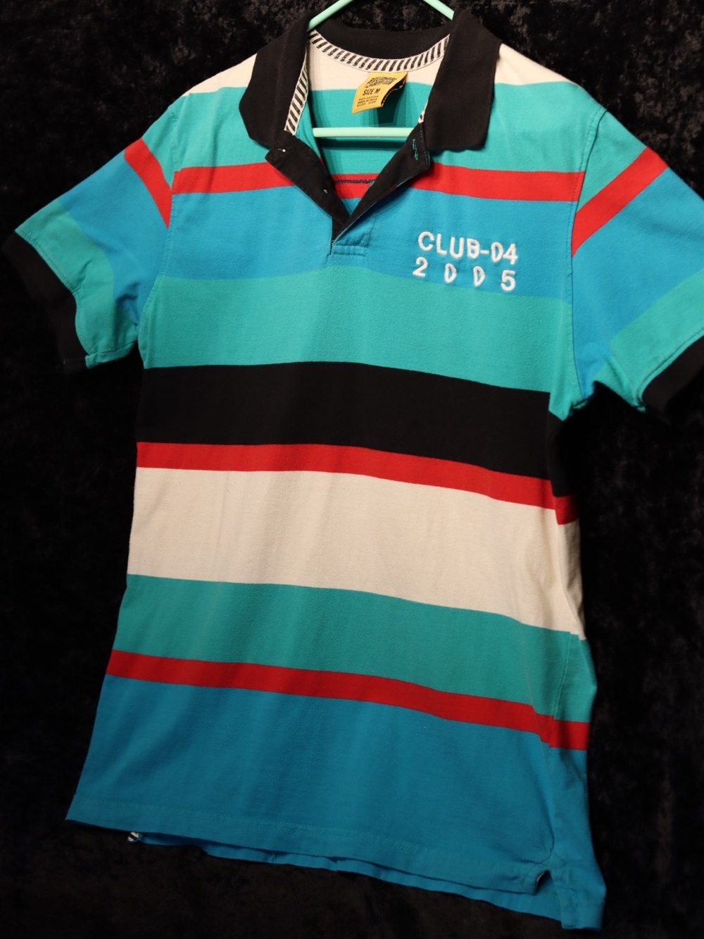 Billionaire Boys Club Turquoise Stripe Polo Shirt